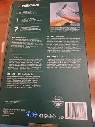 Set 5 formones Parkside