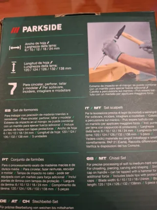 Set 5 formones Parkside