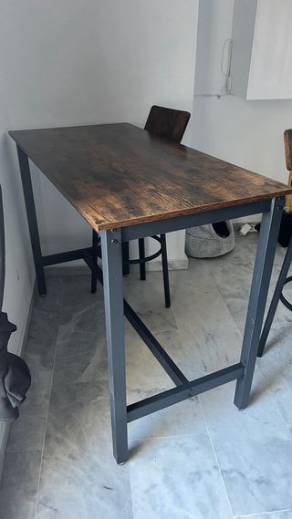 Mesa alta y 2 taburetes VASAGLE