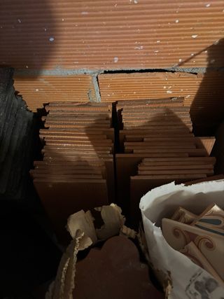 Baldosas antiguas de terracota