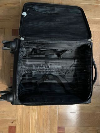 Maleta cabina Gabol negra 4 ruedas dobles