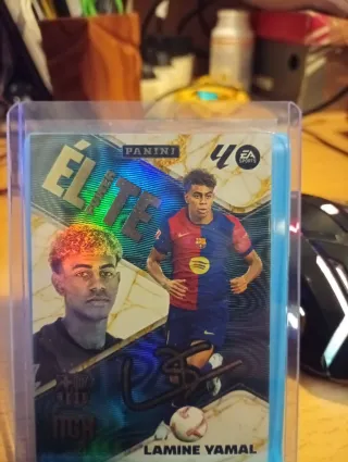Cromo Panini Elite Lamine Yamal Firma..PSA10