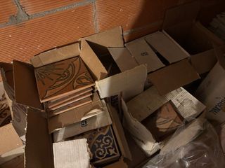 Baldosas antiguas decoradas