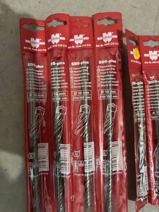 Brocas percusión Würth nuevas de Widia