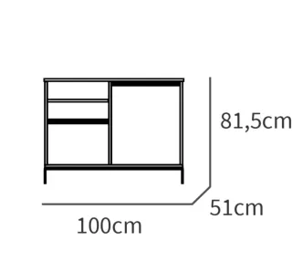 Mueble de baño madera y blanco