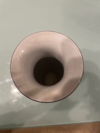 Jarrón chino multicolor de cerámica