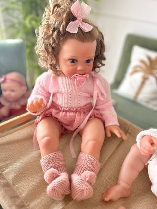 Muñeca Reborn 60cm Realista Cuerpo Tela