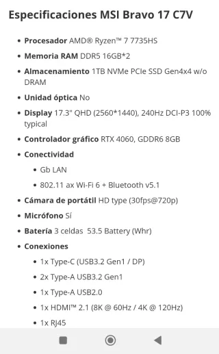 MSI Bravo 17 Gaming Laptop