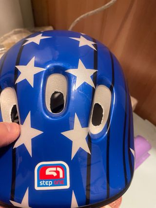 Casco Bici Infantil Estrellas Azul
