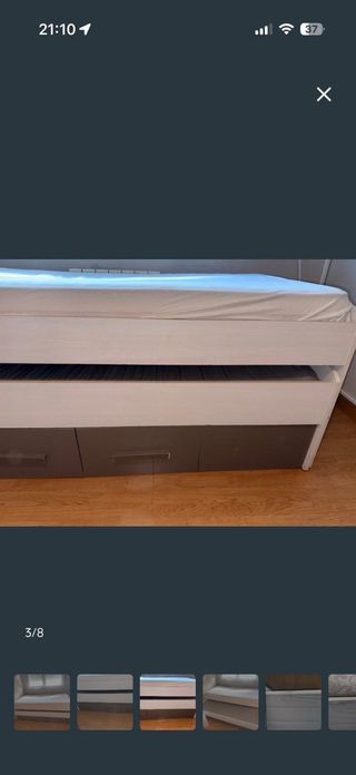 Cama nido con cajones madera