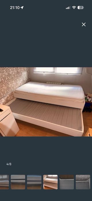 Cama nido con cajones madera