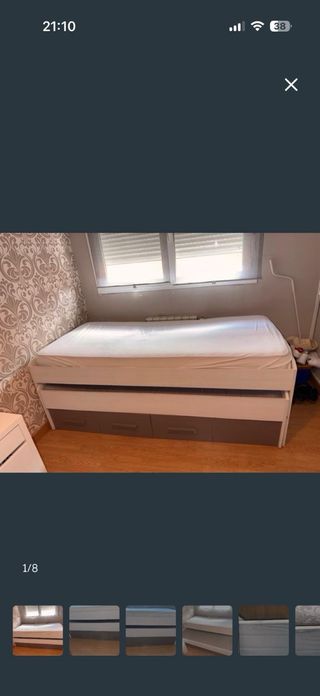 Cama nido con cajones madera