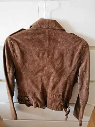 Chaqueta Biker Piel Mango Talla S