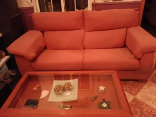 Sofá 2 plazas naranja