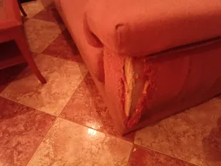 Sofá 2 plazas naranja