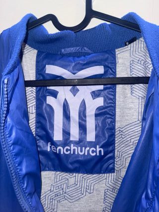 Chaqueta Bomber Fenchurch Azul Eléctrico Oversized