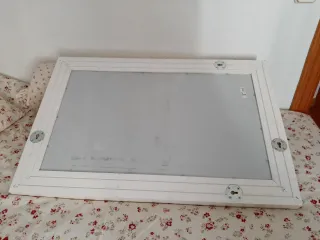Espejo Marco Madera Blanco 60 x 90