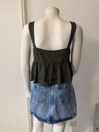 Top Zara volantes y lazada