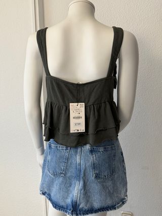 Top Zara volantes y lazada