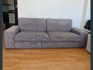 Sofá Kivik 3 plazas gris Ikea