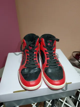 Zapatillas Kappa Altas Rojas y Negras