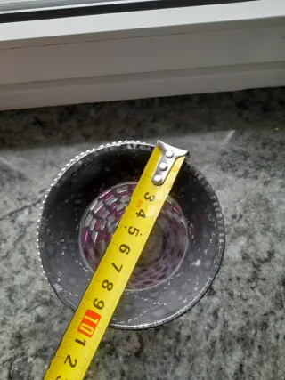 Jarrón Mosaico Único Hecho a Mano