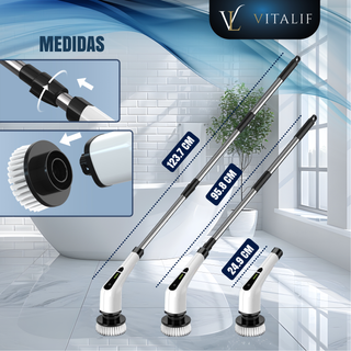 Cepillo Eléctrico Limpieza Vitalif 12 en 1