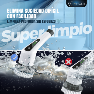 Cepillo Eléctrico Limpieza Vitalif 12 en 1