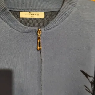 Chaqueta bomber lana azul