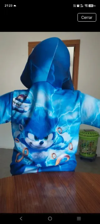 Sudadera niño Sonic