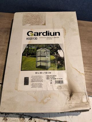 Invernadero PVC/Acero 3 Estantes 69x49x130 cm Leaf I
