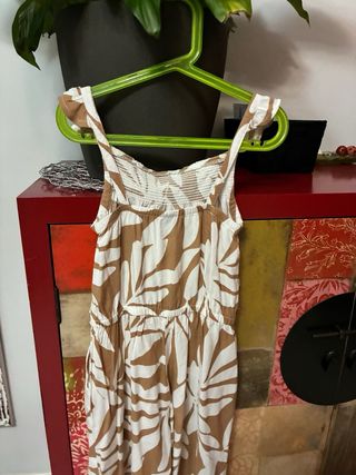 Tutina bambina 7/8 anni fantasia foglie