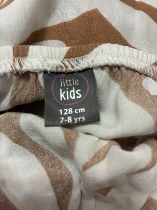 Tutina bambina 7/8 anni fantasia foglie