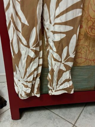 Tutina bambina 7/8 anni fantasia foglie