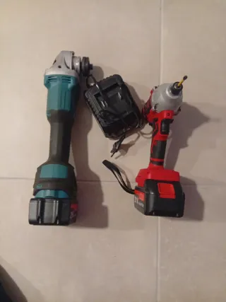 Amoladora y Atornillador Radial