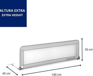 Jané Barrera de Cama Abatible 140 cm, Extra Alta y