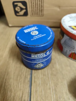 Lote 4 latas antiguas coleccionismo