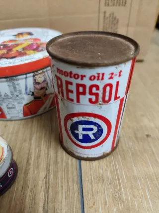 Lote 4 latas antiguas coleccionismo