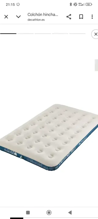 Carpa Decathlon con colchones