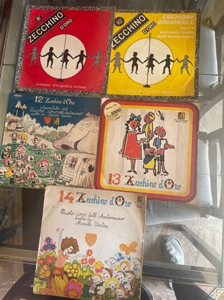 Lotto 5 Vinili Zecchino d'Oro