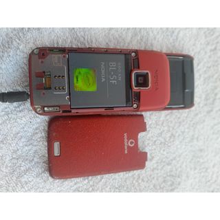 Teléfono Móvil Nokia E65 Rojo/Plateado