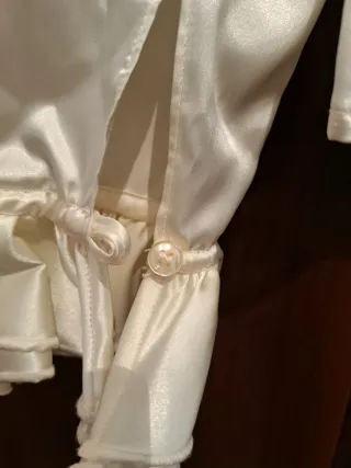 Camicia elegante donna beige/bianca