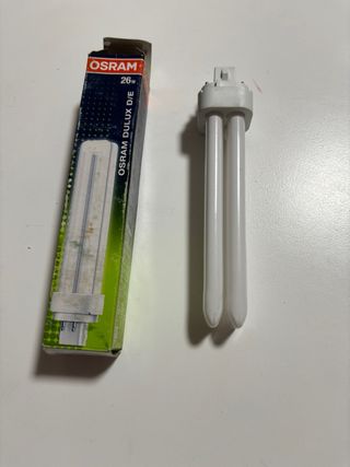 Lotto di 3 lampadine fluorescenti compatte Osram Dulux D/E 26W/840 (G24q-3)
