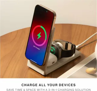 Native Union Rise 3 en 1 Cargador Inalámbrico