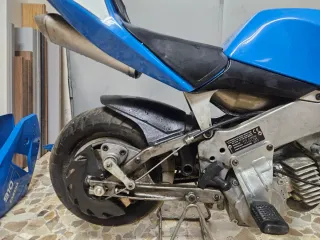 Minimoto Polini 910 Azul y Blanca