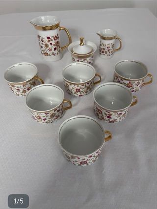 Juego de té o café de porcelana 6 personas