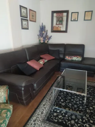 Mesa de centro cristal y metal