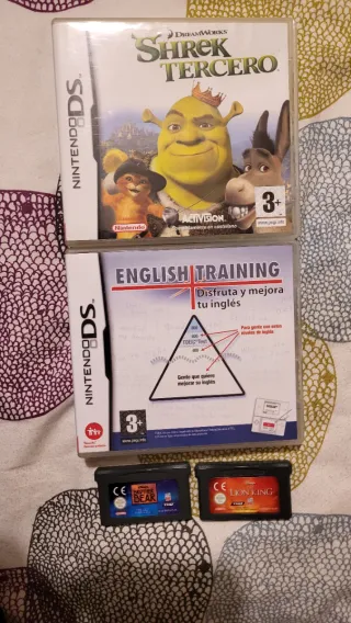 Pack 4 Juegos Nintendo DS: Shrek, English Training