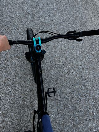 Bici de Stunt Negra Ruedas Azules