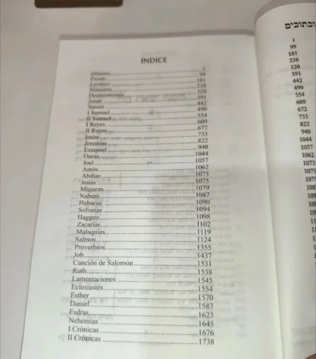 Biblia Tanaj Español Hebreo